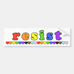 Pegatina Para Coche Parachoque de resistencia al orgullo