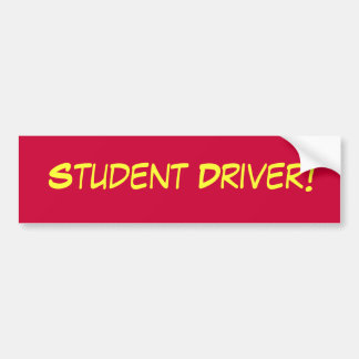 Pegatina Para Coche Parachoque del conductor del estudiante más