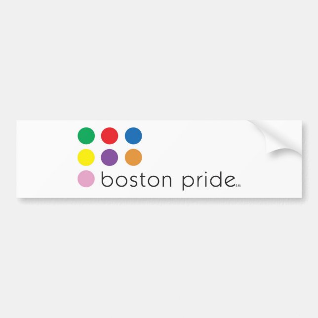 Pegatina Para Coche Parachoque del orgullo de Boston (Frente)