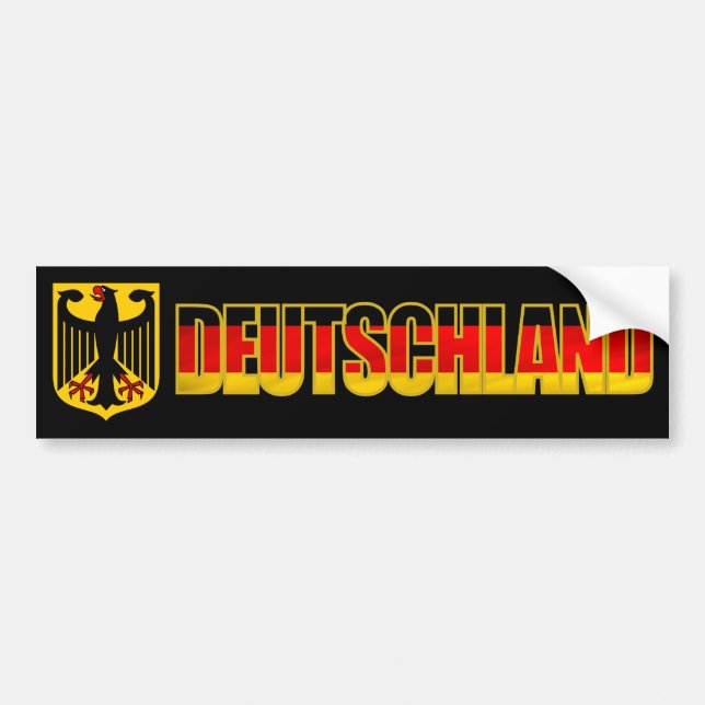 Pegatina Para Coche Parachoque Deutschland (Frente)