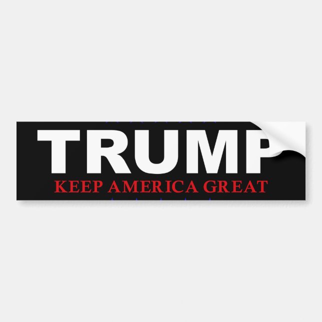 Pegatina Para Coche Parachoque electoral de Trump Donal Stocker (Frente)