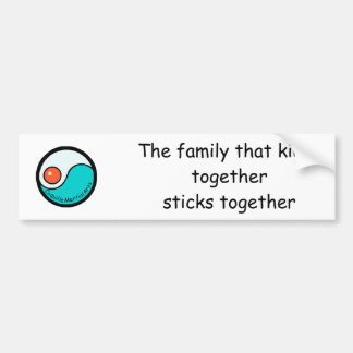 Pegatina Para Coche parachoque: La familia que golpea togethersticks