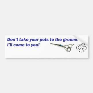 Pegatina Para Coche Parachoque - no tome a sus mascotas…