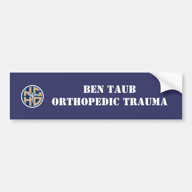 Pegatina Para Coche Parachoque orto de Ben Taub (Frente)