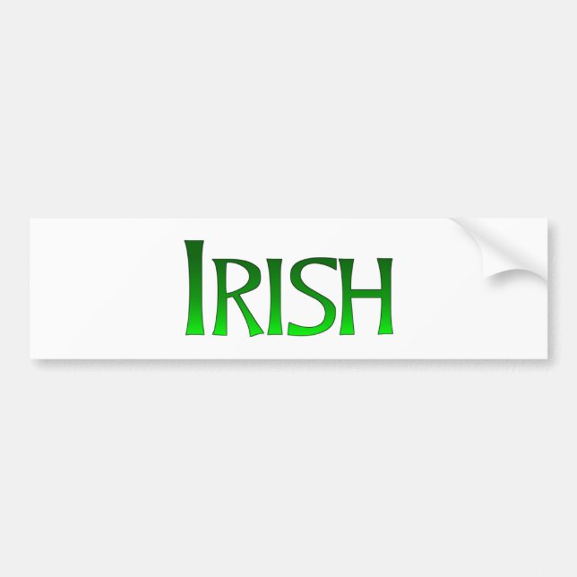 Pegatina Para Coche Parachoque-pegatina irlandés, ¡a la venta! (Frente)