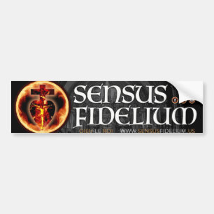 Pegatina Para Coche Parachoque Sensus Fidelium Sitcker