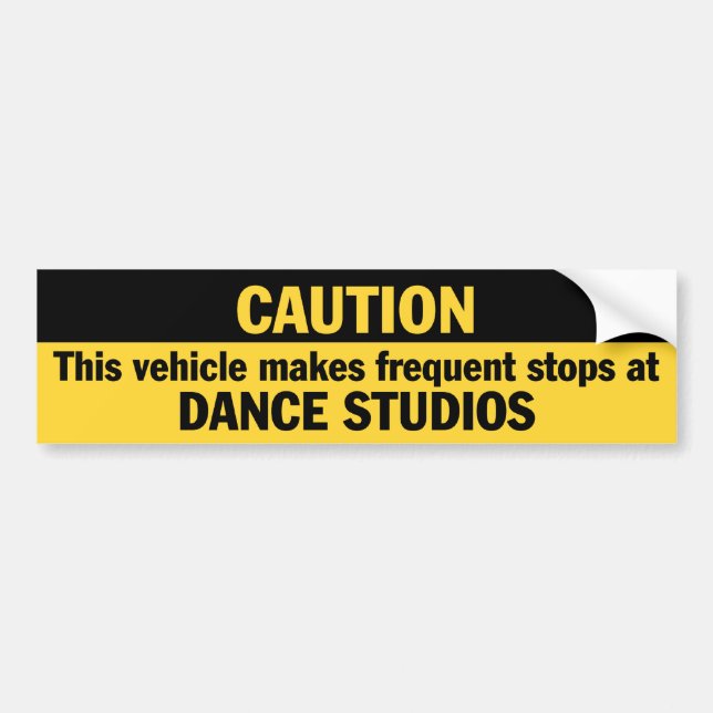 Pegatina Para Coche Paradas frecuentes (danza) (Frente)