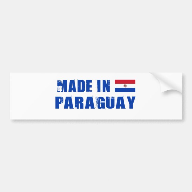 PEGATINA PARA COCHE PARAGUAY (Frente)