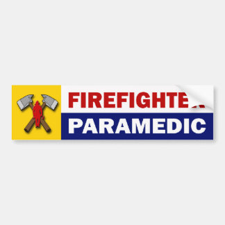 Pegatina Para Coche Paramédico del bombero