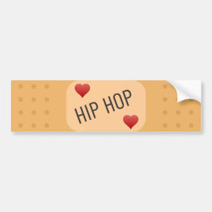 Pegatina Para Coche Parche de hip hop / bandaid, hipo curado heridas