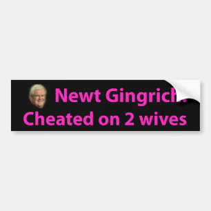 Pegatina Para Coche ¡Pare a Newt Gingrich!