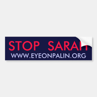 PEGATINA PARA COCHE PARE A SARAH, WWW.EYEONPALIN.ORG