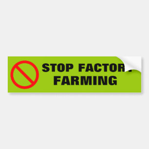 PEGATINA PARA COCHE PARE EL CULTIVO DE LA FÁBRICA