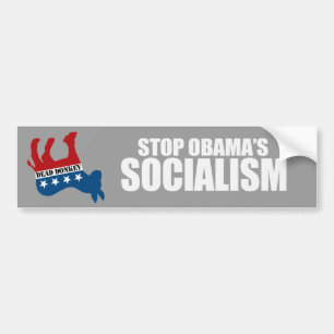 Pegatina Para Coche PARE el SOCIALISMO Bumpersticker de OBAMA