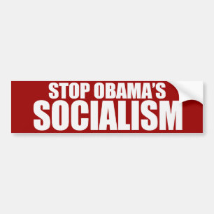 Pegatina Para Coche PARE el SOCIALISMO Bumpersticker de OBAMA