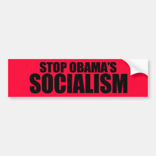 PEGATINA PARA COCHE PARE EL SOCIALISMO DE OBAMA
