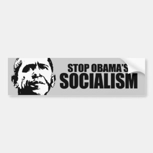 PEGATINA PARA COCHE PARE EL SOCIALISMO DE OBAMA