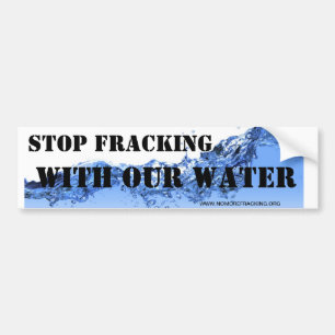 Pegatina Para Coche Pare Fracking con nuestra agua