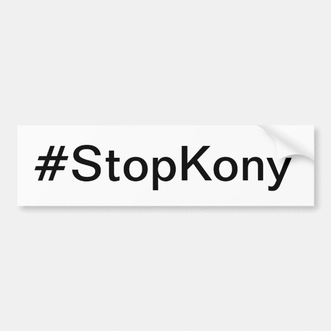 Pegatina Para Coche Pare Kony (Frente)