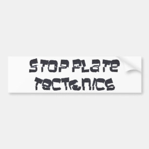 Pegatina Para Coche Pare la tectónica de placas