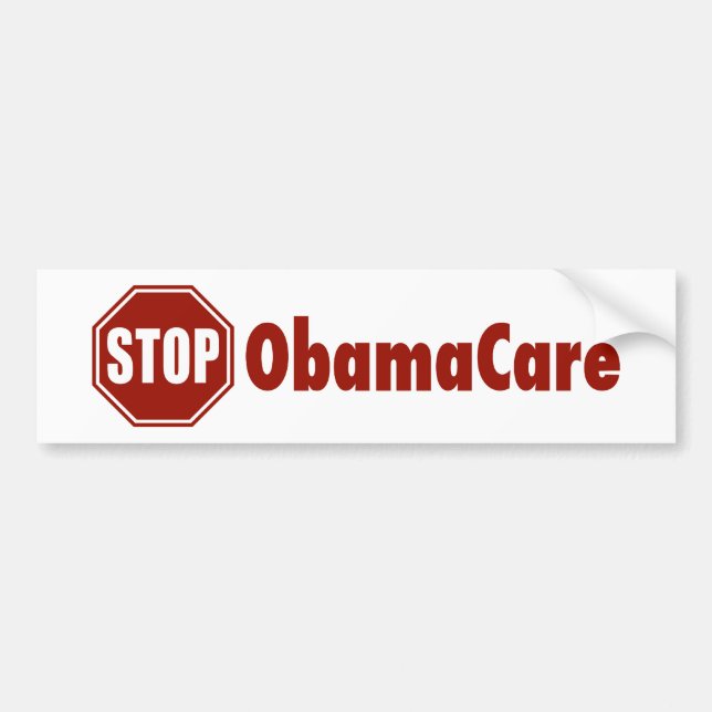 Pegatina Para Coche Pare ObamaCare (Frente)