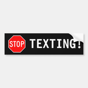 PEGATINA PARA COCHE ¡PARE TEXTING!