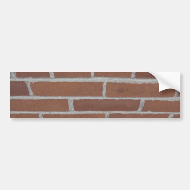 Pegatina Para Coche Pared de ladrillos parachoques (Frente)