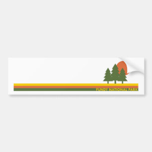 Pegatina Para Coche Parque nacional de Fundy Pine Trees Sun