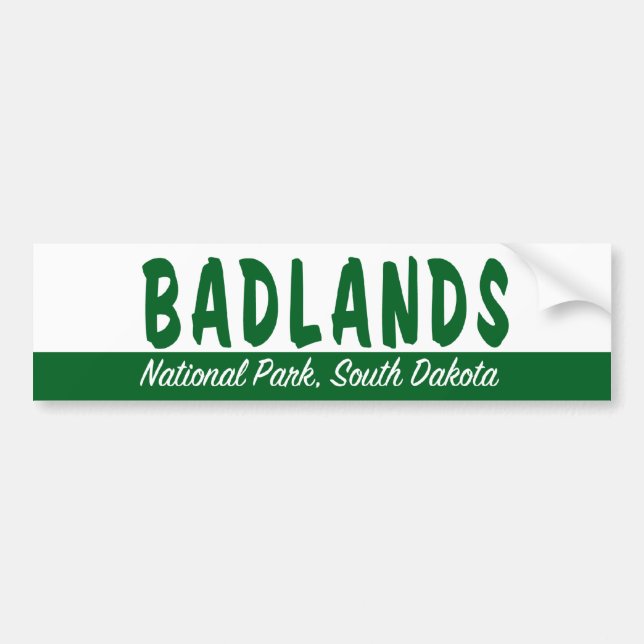 Pegatina Para Coche Parque nacional de los Badlands (Frente)