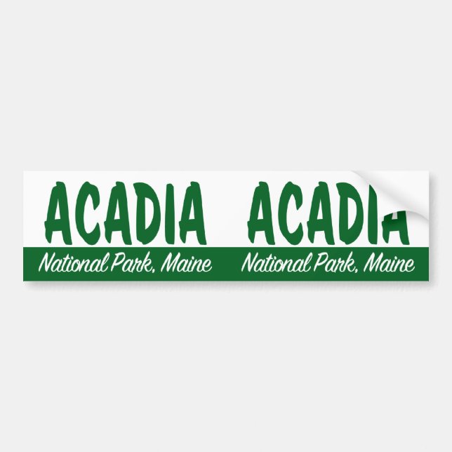 Pegatina Para Coche Parque nacional del Acadia (Frente)