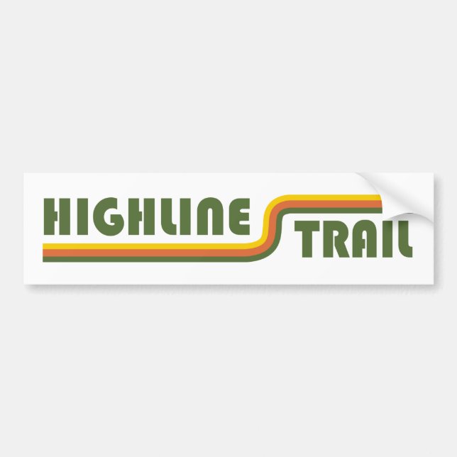Pegatina Para Coche Parque nacional Glaciar Highline Trail (Frente)