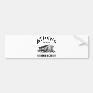 Pegatina Para Coche Parthenon - Atenas - Griego (negro)