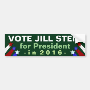 Pegatina Para Coche Partido Verde 2016 de presidente Election de Jill