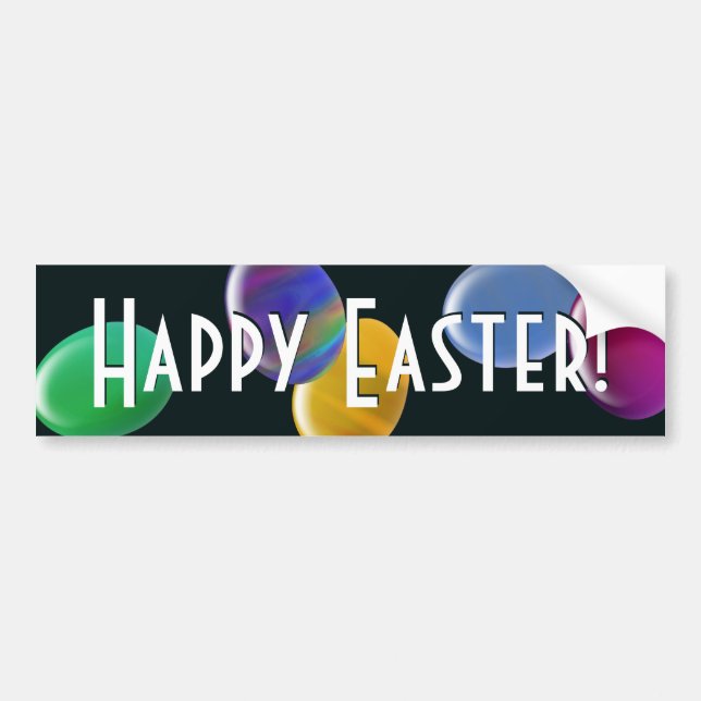 Pegatina Para Coche ¡Pascua Feliz Pascua! (Frente)
