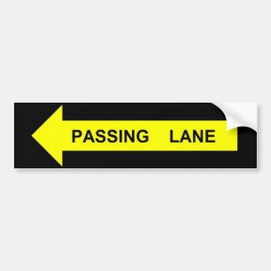 PEGATINA PARA COCHE PASO DEL CARRIL