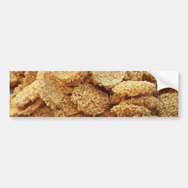 Pegatina Para Coche Pasteles de arroz inflado ~ Platos dulces asiático (Frente)