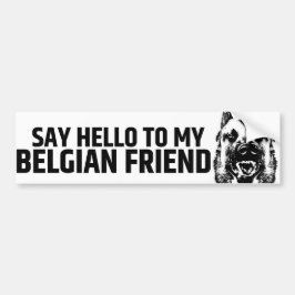 Pegatina Para Coche Pastor belga - Malinois Bumper Sticker