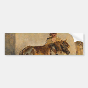 Pegatina Para Coche Pastor con caballo (ecuestre)