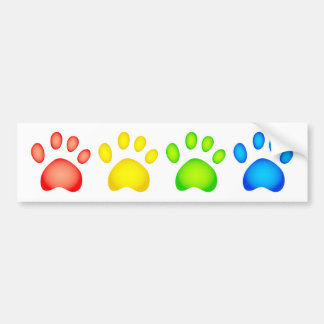 Pegatina Para Coche Patas coloridas