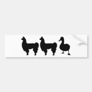 Pegatina Para Coche Pato de la llama de la llama