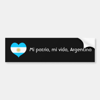 Pegatina Para Coche Patria del MI, vida del MI, la Argentina