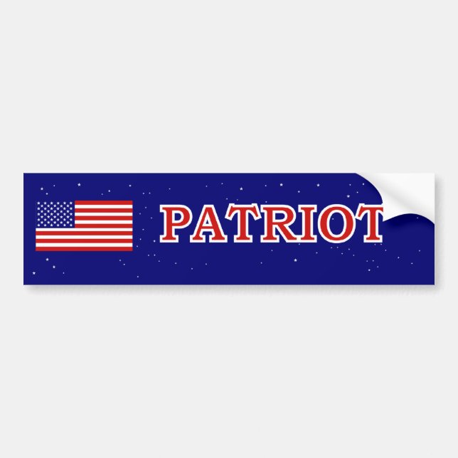 Pegatina Para Coche Patriot Bumper Sticker (Frente)