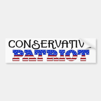 Pegatina Para Coche Patriota conservador