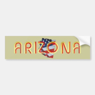 Pegatina Para Coche Patriota de Arizona de la CAMISETA