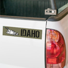 PEGATINA PARA COCHE PATRIOTA - HUELGA IDAHO - UNA MALA BASE