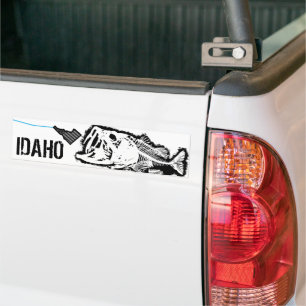 PEGATINA PARA COCHE PATRIOTA - HUELGA IDAHO - UNA MALA BASE