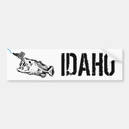 PEGATINA PARA COCHE PATRIOTA - HUELGA IDAHO - UNA MALA BASE