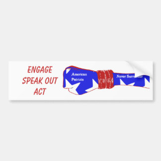 Pegatina Para Coche patriotas americanos, outAct de EngageSpeak