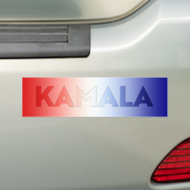 Pegatina Para Coche Patriótico de la tipografía azul rojo de Kamala