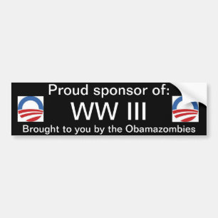 Pegatina Para Coche Patrocinador orgulloso de WW III